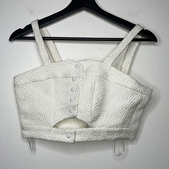 Mossman Sleeveless Crop Top Sz 6 - Picture 3 of 7